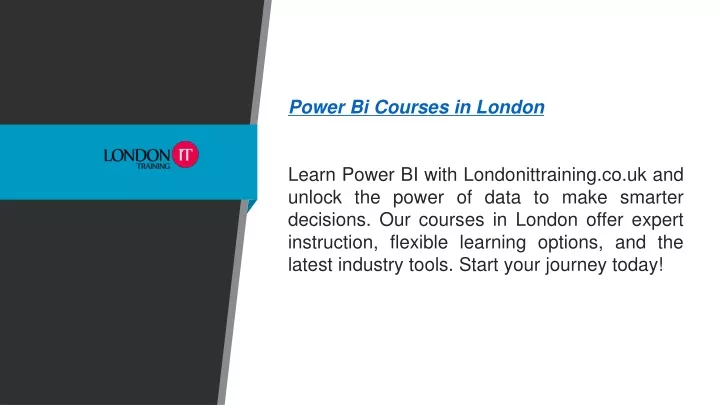 power bi courses in london learn power bi with