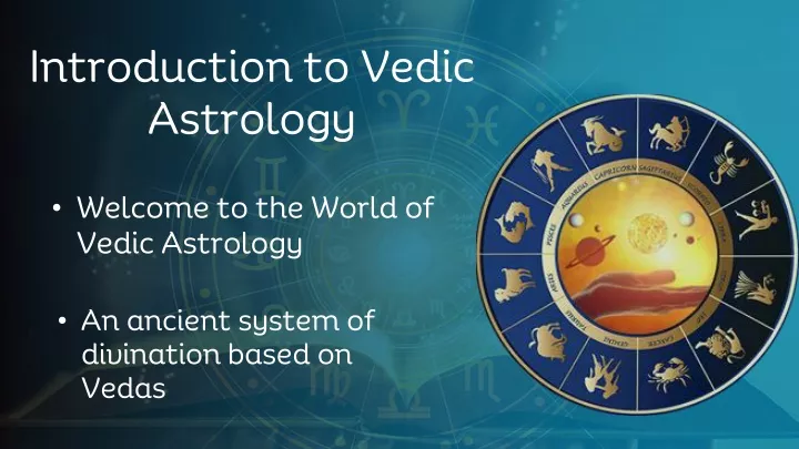 introduction to vedic astrology