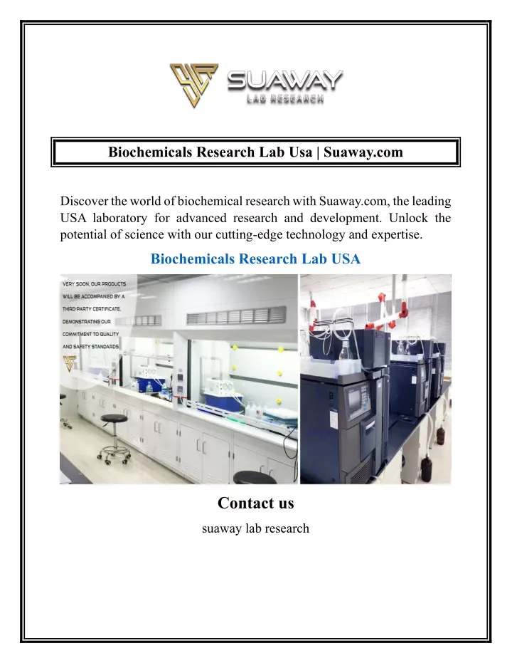 biochemicals research lab usa suaway com