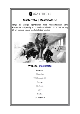 Masterfoto Masterfoto.se