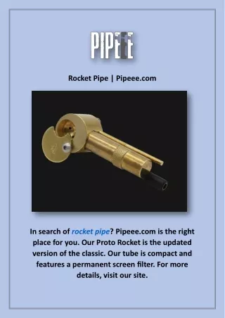 Rocket Pipe | Pipeee.com