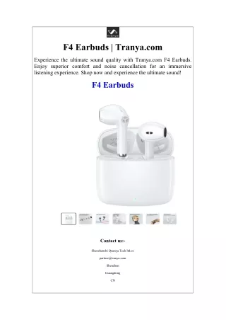 F4 Earbuds  Tranya.com