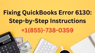 fixing quickbooks error 6130 step by step