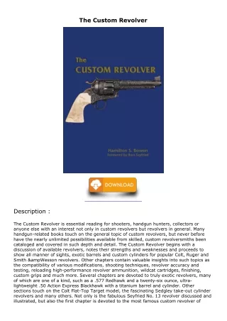 get [PDF] Download The Custom Revolver ebooks