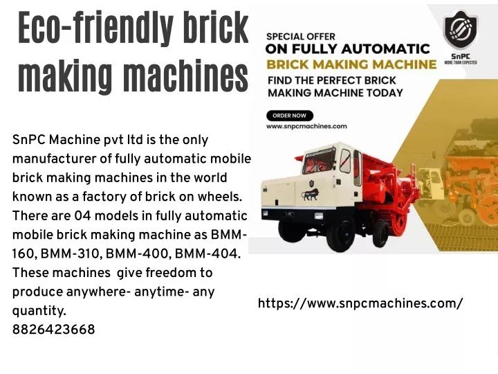 eco friendly brick making machines