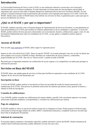 Siase Aspirantes: Todo lo que debes saber para ingresar a la UANL