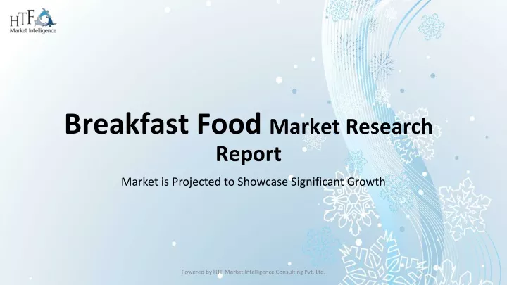 breakfast food market research report