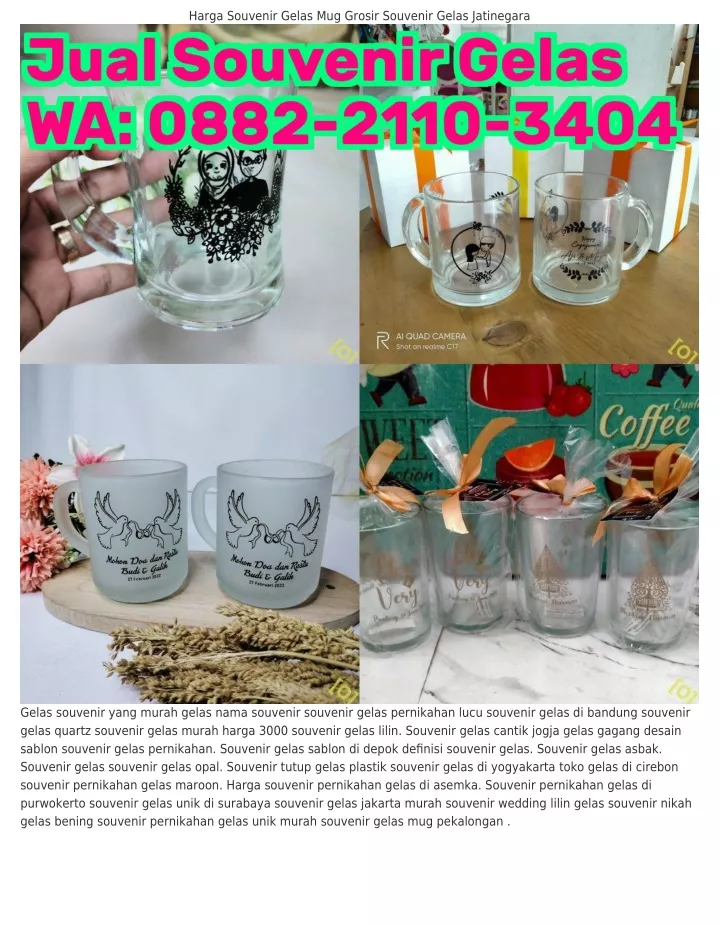 harga souvenir gelas mug grosir souvenir gelas