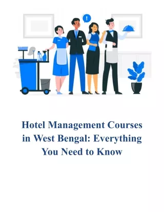 Hotel Management Courses in West Bengal_ Everything You Need to Know