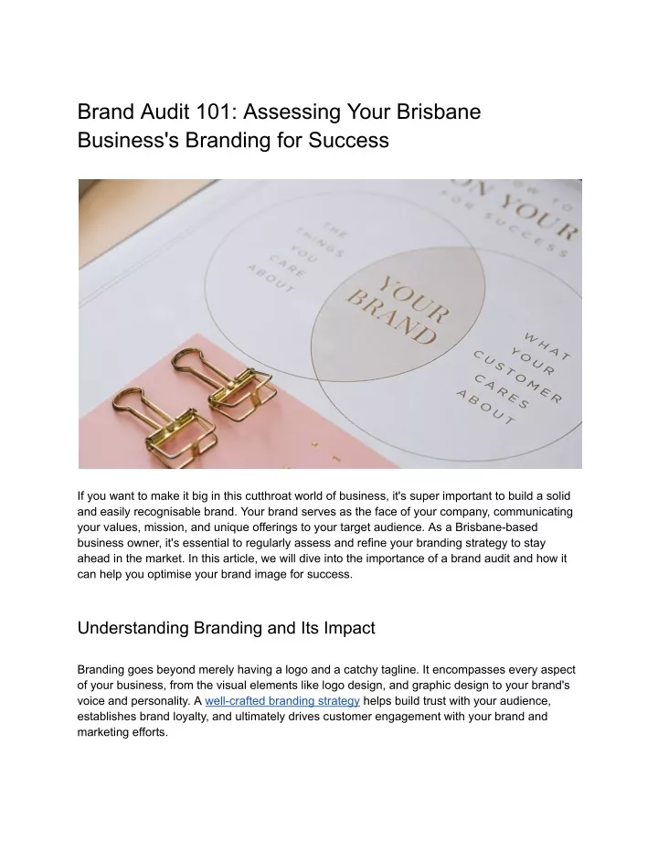 brand audit 101 assessing your brisbane business