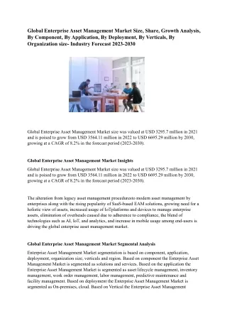 Global Enterprise Asset Management Market