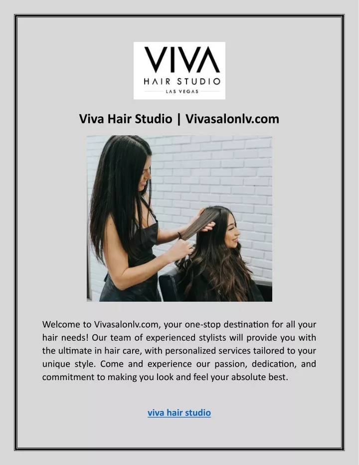 viva hair studio vivasalonlv com