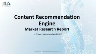 Content Recommendation Engine Market Research Report