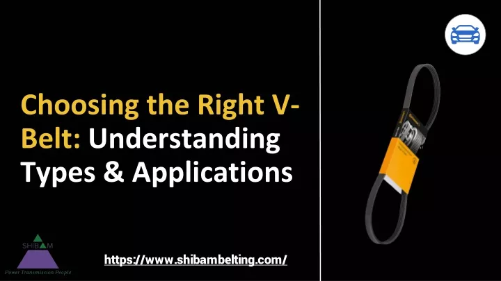 choosing the right v belt understanding types applications