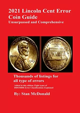 DOWNLOAD/PDF 2021 Lincoln Cent Error Coin Guide