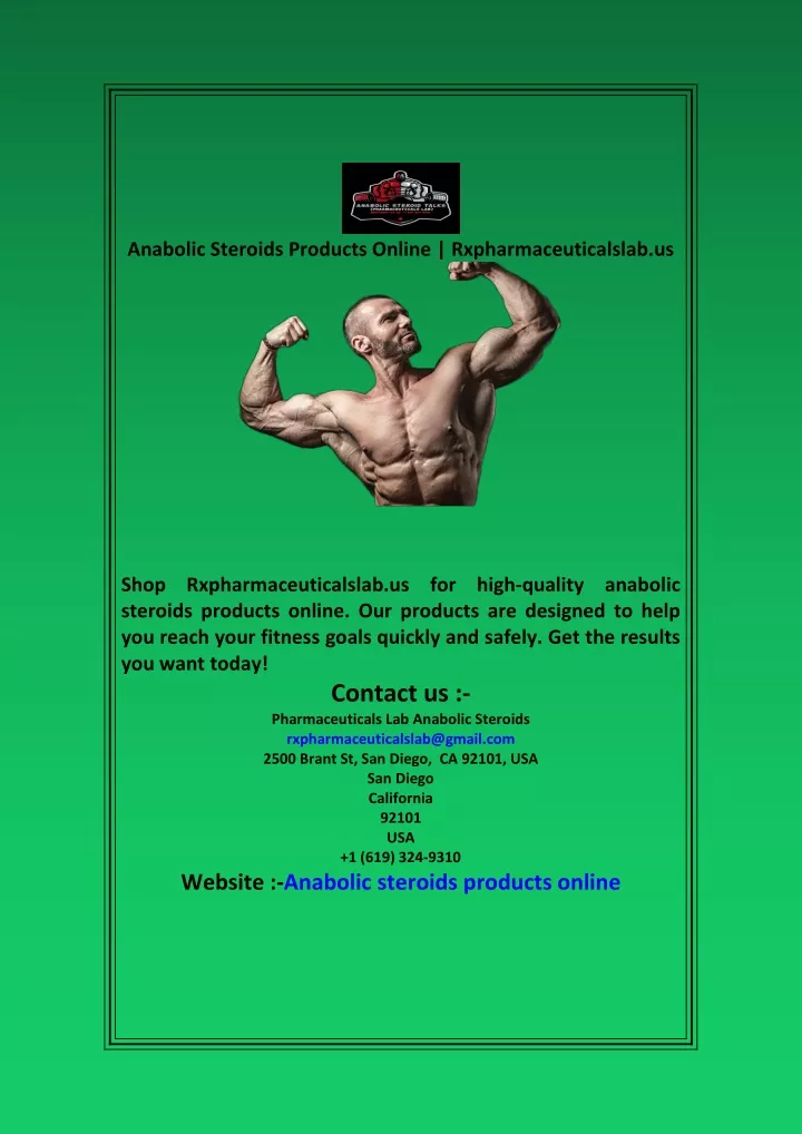 anabolic steroids products online