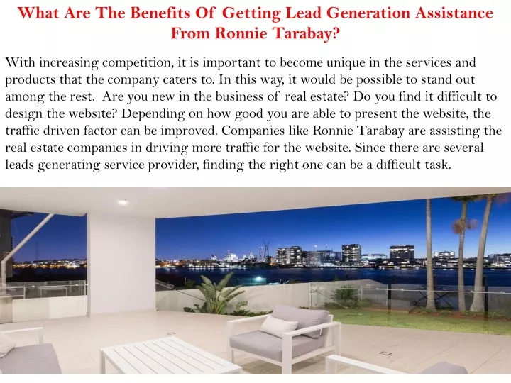 what are the benefits of getting lead generation