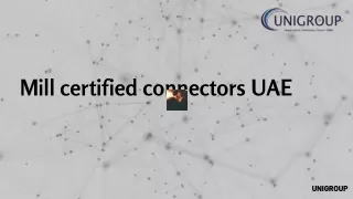 Mill certified connectors UAE