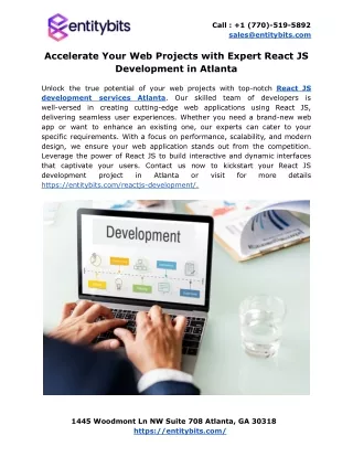 Accelerate Your Web Projects with Expert React JS Development in Atlanta