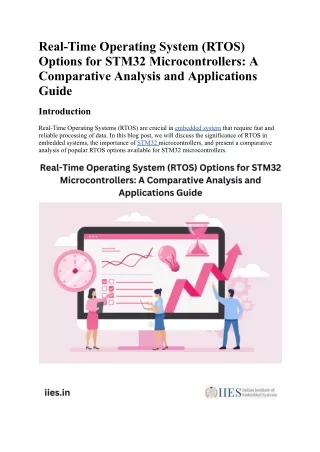 Real-time operating system (RTOS) options for STM32 microcontrollers Comparative analysis and applications.docx