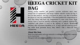 Heega Best Cricket Kit Bag