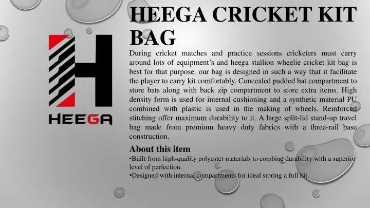 heega cricket kit bag