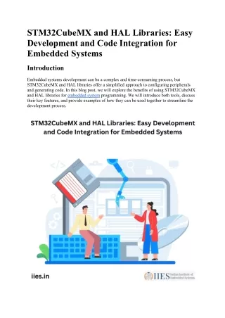 STM32CubeMX and HAL Libraries Easy Development and Code Integration.docx