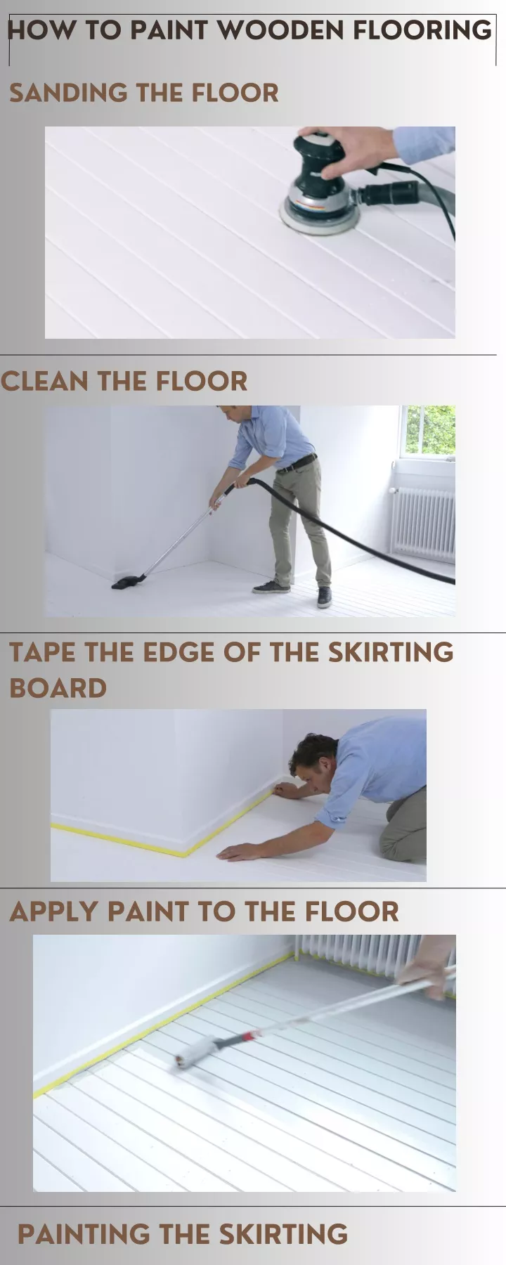 how to paint wooden flooring