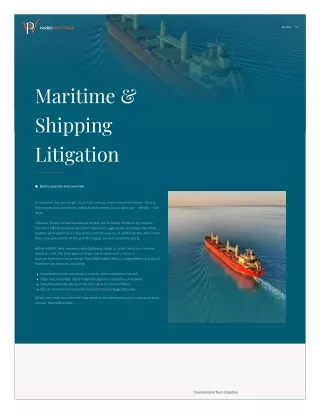 Navigating the Complexities of Maritime Law and Protecting Your Interests