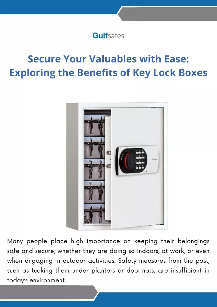 secure your valuables with ease exploring