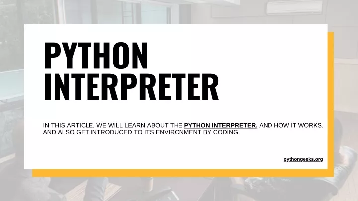 python interpreter