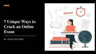 7 Unique Ways to Crack an Online Exam​