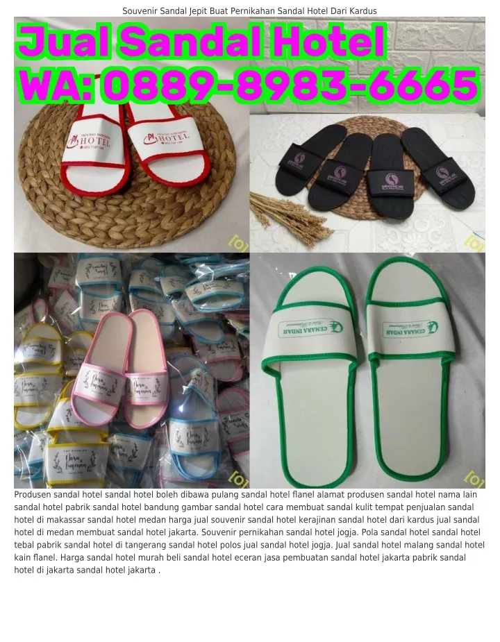 souvenir sandal jepit buat pernikahan sandal