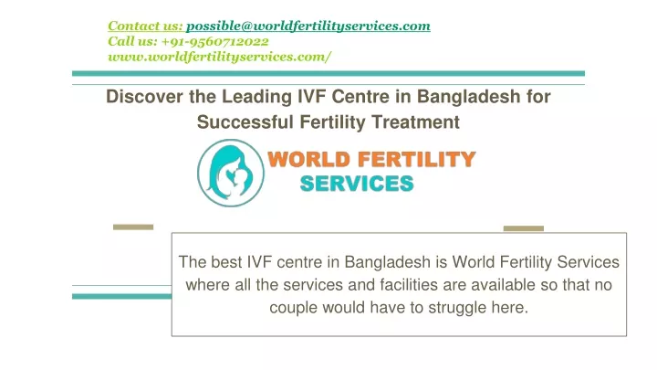 discover the leading ivf centre in bangladesh for successful fertility treatment