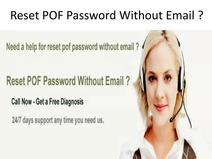 reset pof password without email