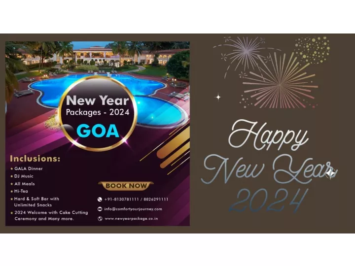 PPT New Year Packages in Goa Goa New Year Packages 2024 PowerPoint