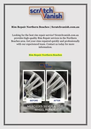 rim repair northern beaches scratchvanish com au