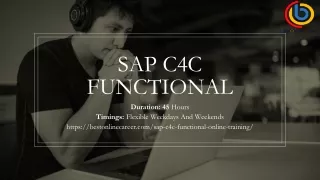 SAP C4C Functional Online Training Course Content PDF : A Guide for Consultants