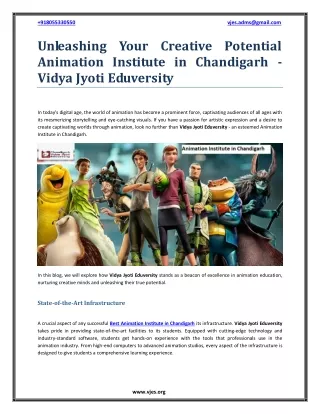 Animation Course in Chandigarh