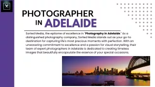 Sorted Media: Unveiling Timeless Beauty - Your Expert Photographer in Adelaide