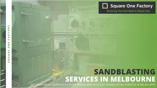 Get Your Metal Surfaces Looking Brand New with Our Sandblasting Services in Melb