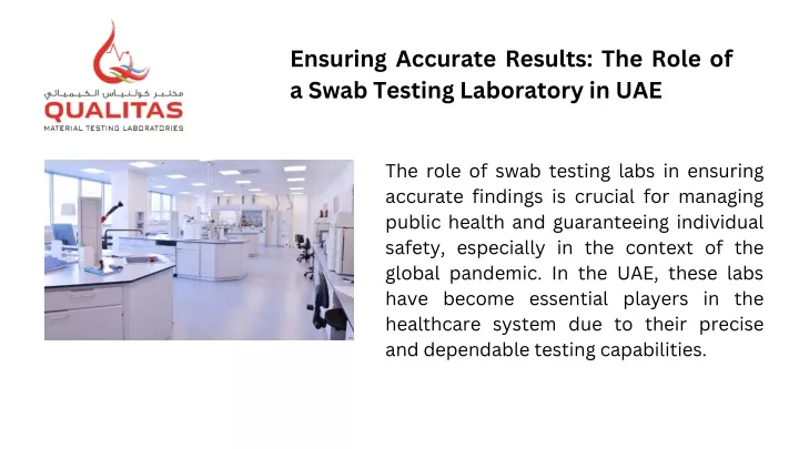 ensuring accurate results the role of a swab