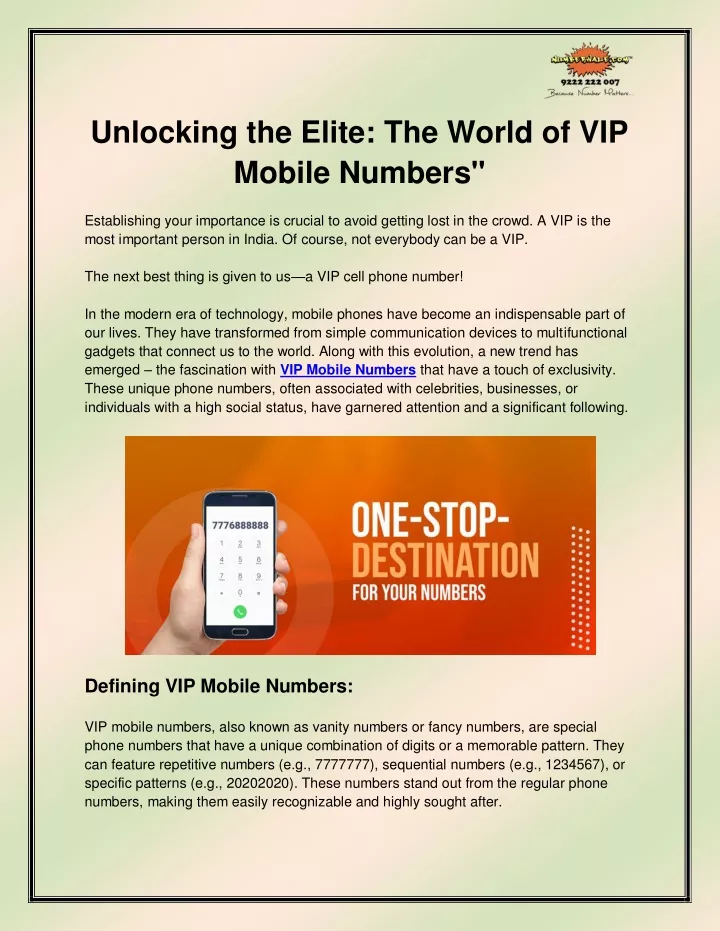 unlocking the elite the world of vip mobile