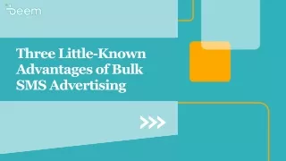 Three Little-Known Advantages of Bulk SMS Advertising