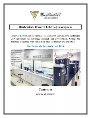 biochemicals research lab usa suaway com