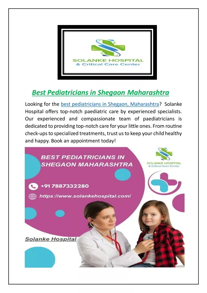 best pediatricians in shegaon maharashtra