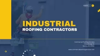 Welcome To Industrial Roofing  Contractors