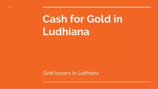 cash for gold in Ludhiana