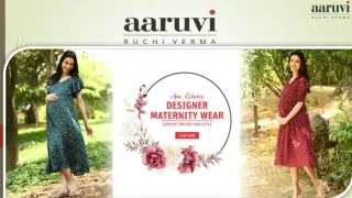 Shop Designer Women's Dresses and Maternity Kurtas at Aaruvi