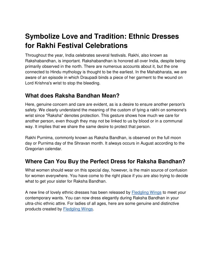 symbolize love and tradition ethnic dresses